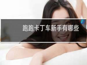 跑跑卡丁车新手有哪些
