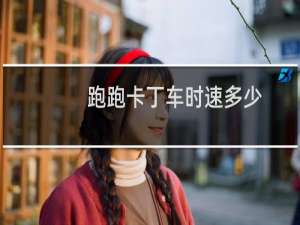 跑跑卡丁车时速多少
