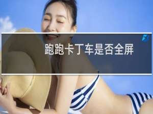 跑跑卡丁车是否全屏