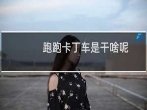 跑跑卡丁车是干啥呢