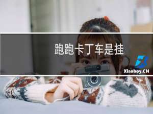 跑跑卡丁车是挂
