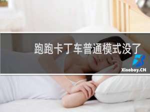 跑跑卡丁车普通模式没了