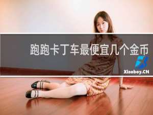 跑跑卡丁车最便宜几个金币