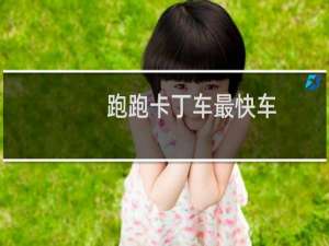 跑跑卡丁车最快车
