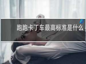 跑跑卡丁车最高标准是什么
