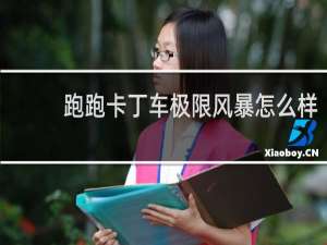 跑跑卡丁车极限风暴怎么样
