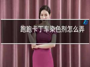 跑跑卡丁车染色剂怎么弄