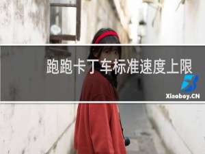 跑跑卡丁车标准速度上限