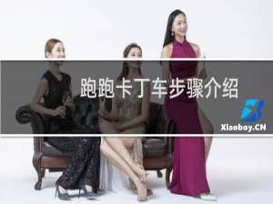 跑跑卡丁车步骤介绍