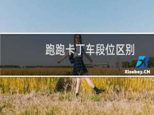 跑跑卡丁车段位区别