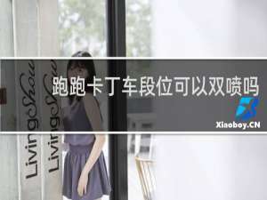 跑跑卡丁车段位可以双喷吗