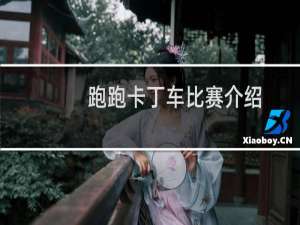 跑跑卡丁车比赛介绍