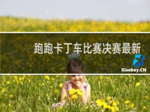跑跑卡丁车比赛决赛最新