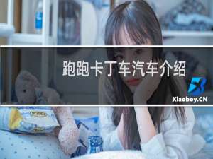 跑跑卡丁车汽车介绍