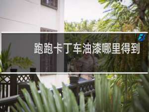 跑跑卡丁车油漆哪里得到