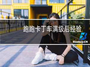 跑跑卡丁车满级后经验