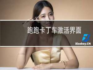 跑跑卡丁车激活界面