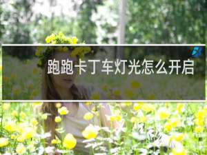 跑跑卡丁车灯光怎么开启
