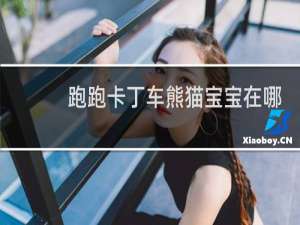 跑跑卡丁车熊猫宝宝在哪