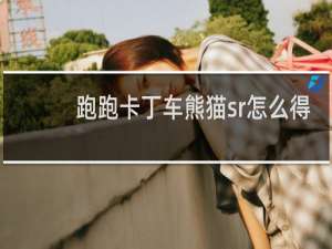 跑跑卡丁车熊猫sr怎么得