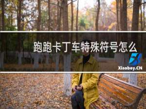 跑跑卡丁车特殊符号怎么