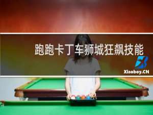 跑跑卡丁车狮城狂飙技能