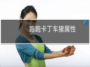跑跑卡丁车猪属性