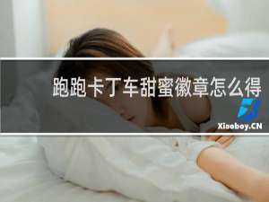 跑跑卡丁车甜蜜徽章怎么得