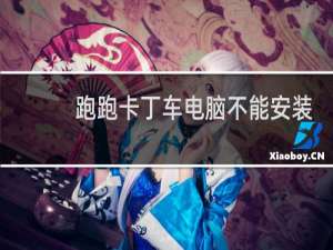 跑跑卡丁车电脑不能安装