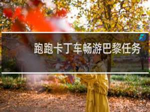 跑跑卡丁车畅游巴黎任务
