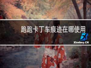 跑跑卡丁车痕迹在哪使用