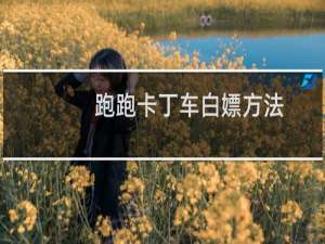 跑跑卡丁车白嫖方法