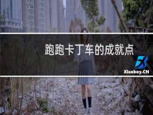 跑跑卡丁车的成就点