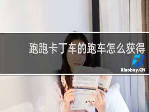 跑跑卡丁车的跑车怎么获得