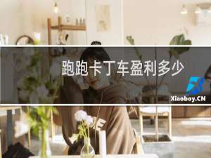 跑跑卡丁车盈利多少