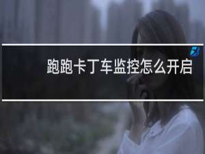 跑跑卡丁车监控怎么开启