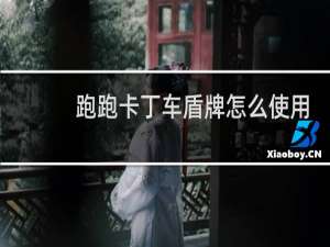 跑跑卡丁车盾牌怎么使用