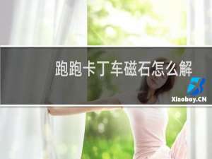 跑跑卡丁车磁石怎么解