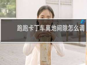 跑跑卡丁车离地间隙怎么调