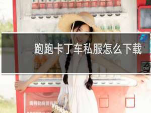 跑跑卡丁车私服怎么下载