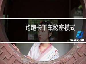 跑跑卡丁车秘密模式