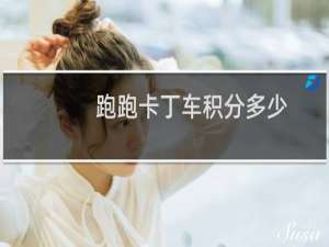 跑跑卡丁车积分多少