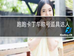 跑跑卡丁车称号道具达人