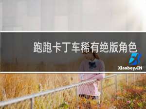 跑跑卡丁车稀有绝版角色