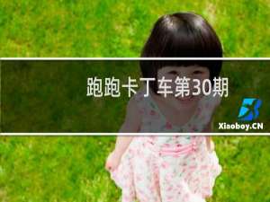 跑跑卡丁车第30期