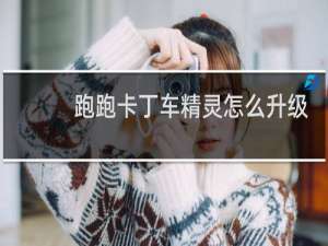 跑跑卡丁车精灵怎么升级