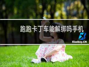 跑跑卡丁车能解绑吗手机