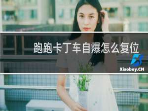 跑跑卡丁车自爆怎么复位