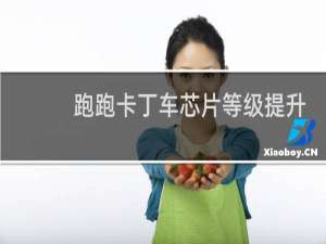 跑跑卡丁车芯片等级提升