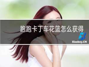 跑跑卡丁车花篮怎么获得